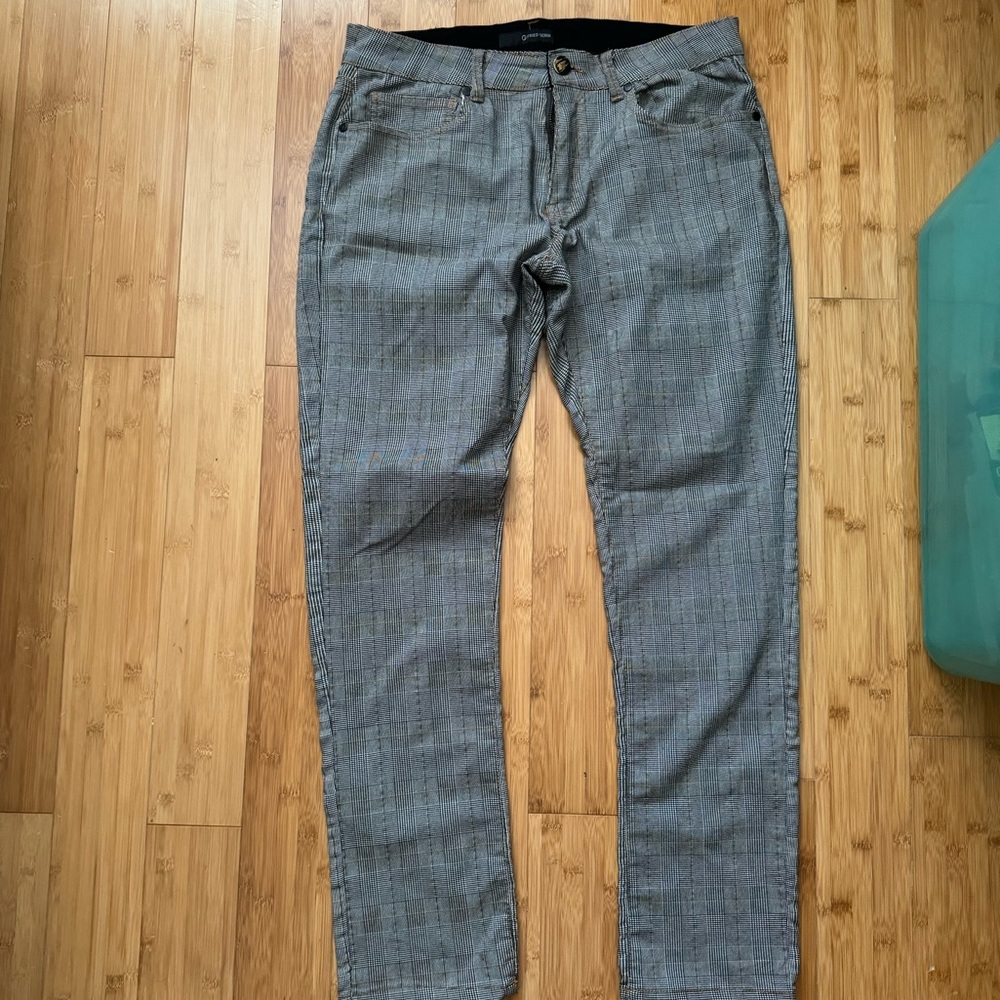 Fried Denim Plaid Pants